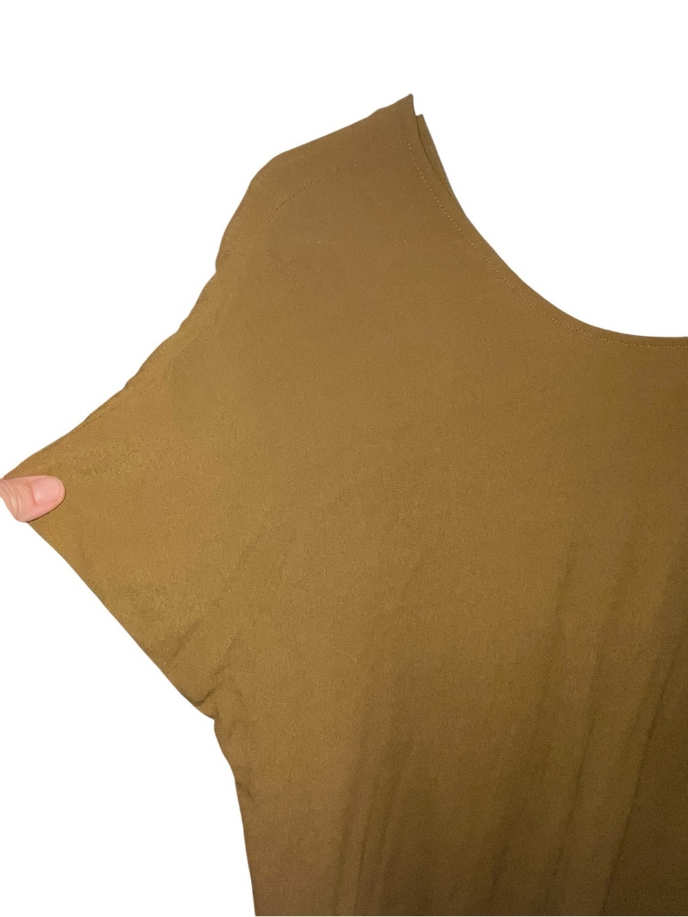 Madewell Brown Short-Sleeve Mini Shift Dress Resortwear minimalist cottagecore - Picture 7 of 11